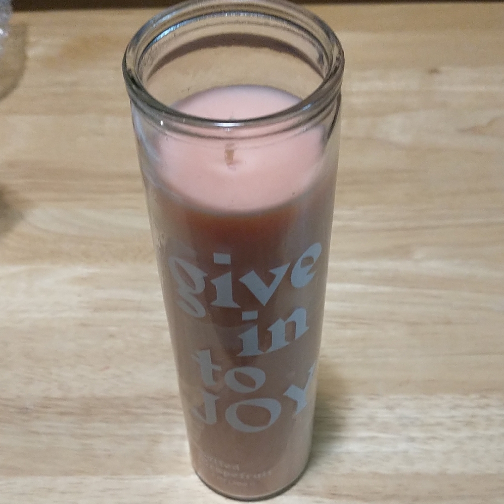PADDYWAX Salted Grapefruit Pink Glass Candle